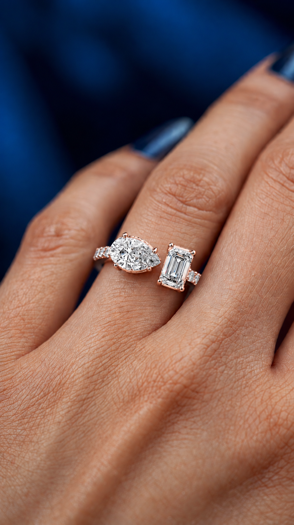 Elowenna Asymmetric Lab Grown Diamond Ring