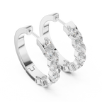 Seraphine Cascade Lab Grown Diamond Hoop Earrings