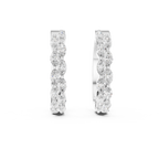 Seraphine Cascade Lab Grown Diamond Hoop Earrings