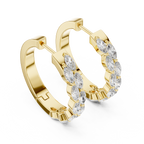 Seraphine Cascade Lab Grown Diamond Hoop Earrings