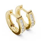 Aurelia Slim Pavé Lab Grown Diamond Hoop Earrings