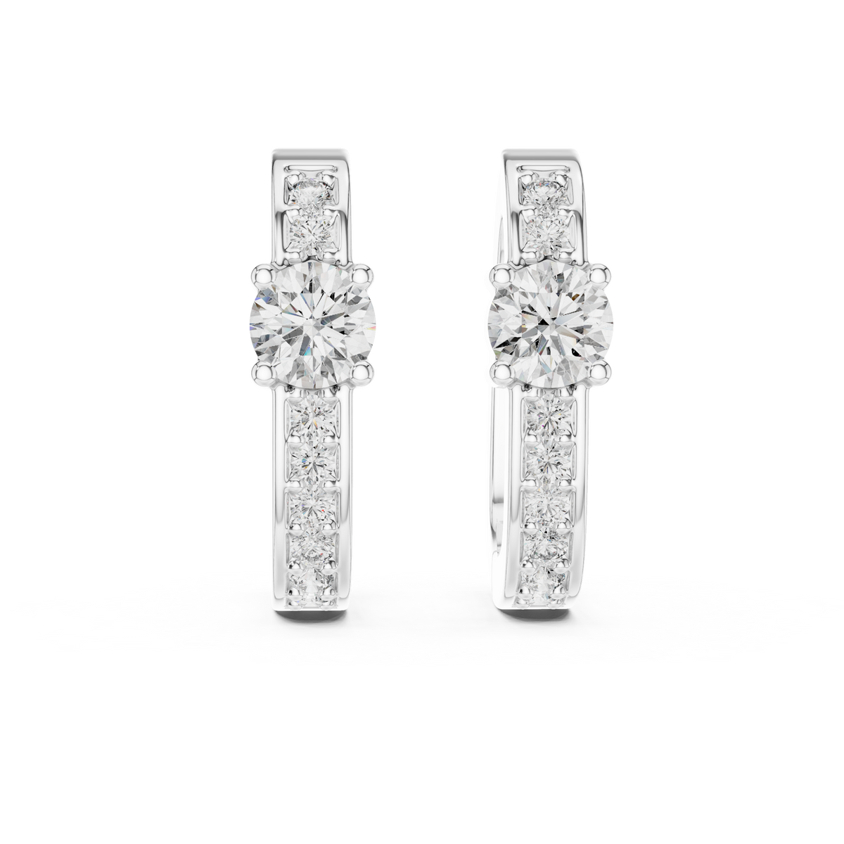Valeria Radiant Bar Lab Grown Diamond Drop Hoop Earrings