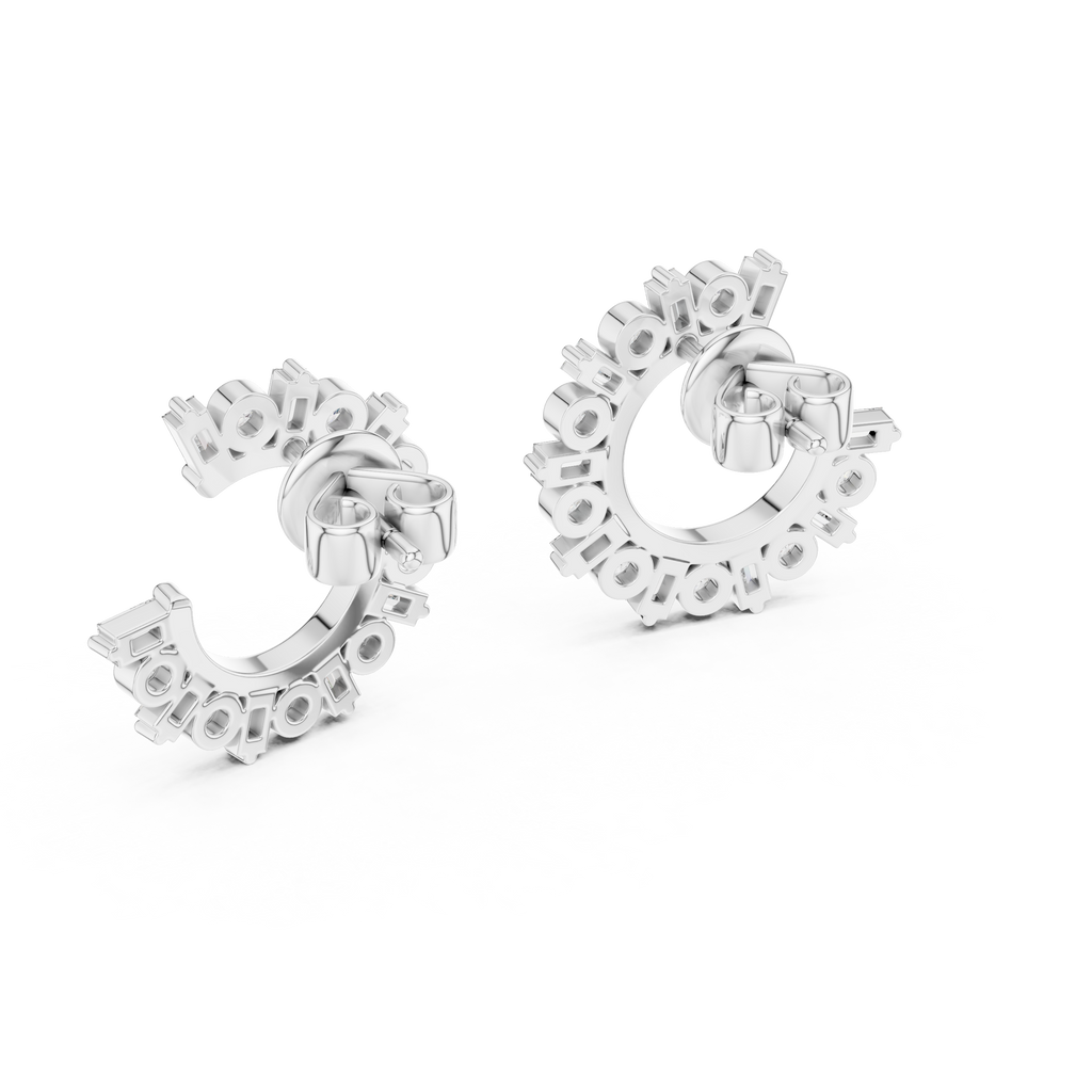 Stylische Diamant-Creolen – Brillante Diamant-Ohrringe