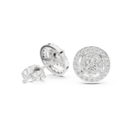 Octavia Round Lab Grown Diamond Double Halo Stud Earrings