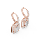 Elvaris Emerald-Cut Lab-Grown Diamond Drop Earrings