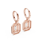 Elvaris Emerald-Cut Lab-Grown Diamond Drop Earrings