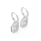 Elvaris Emerald-Cut Lab-Grown Diamond Drop Earrings