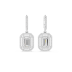 Elvaris Emerald-Cut Lab-Grown Diamond Drop Earrings