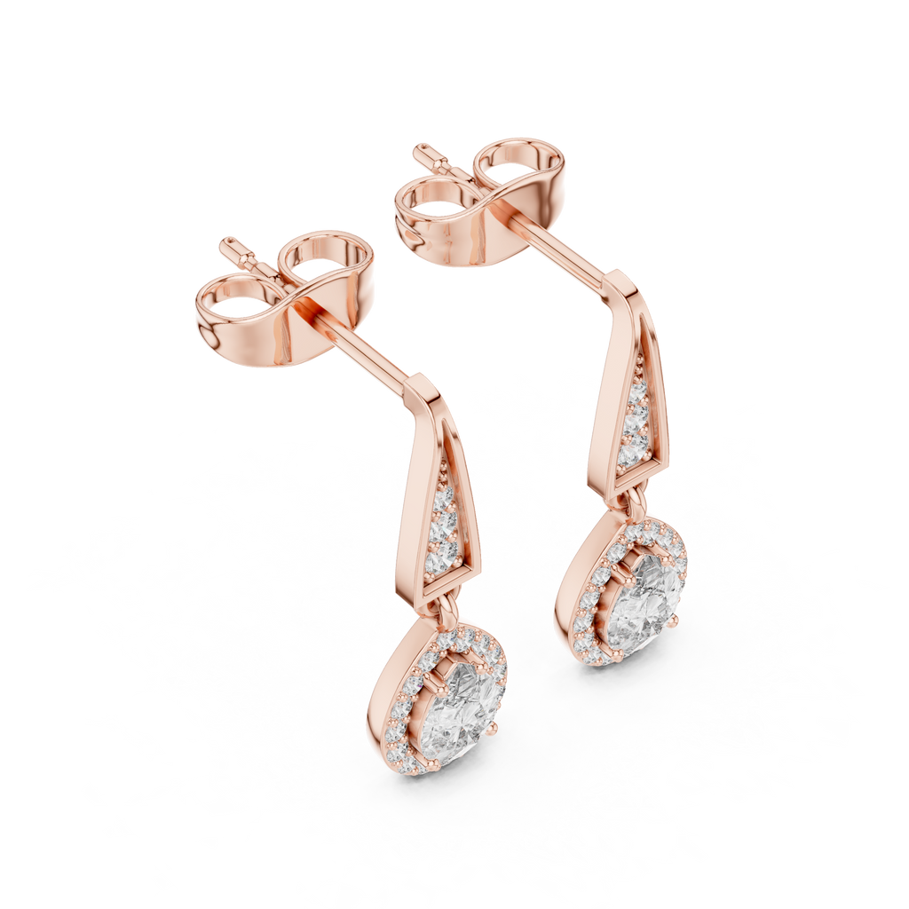 Aurevia Teardrop Lab-Grown Diamond Drop Earrings