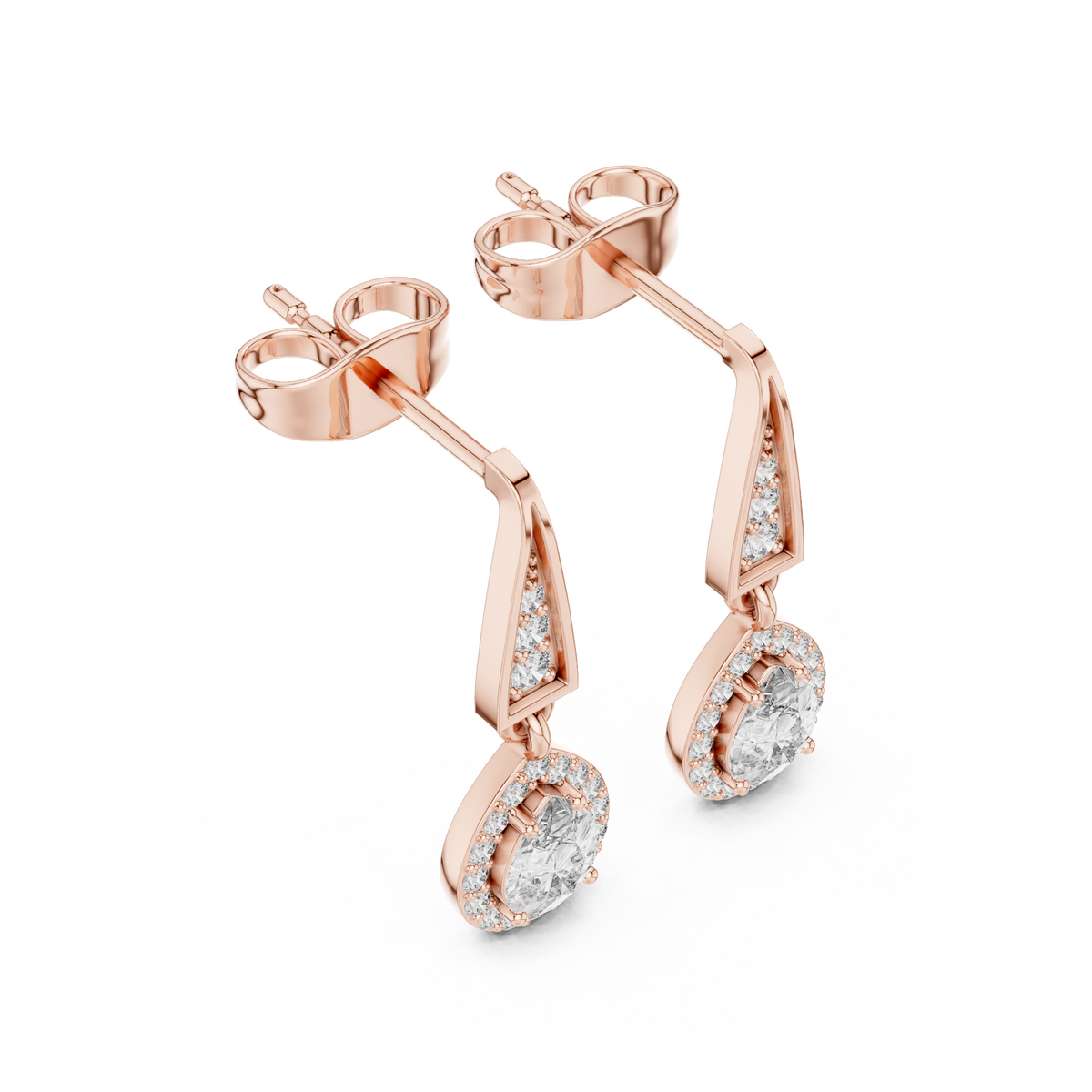 Aurevia Teardrop Lab-Grown Diamond Drop Earrings