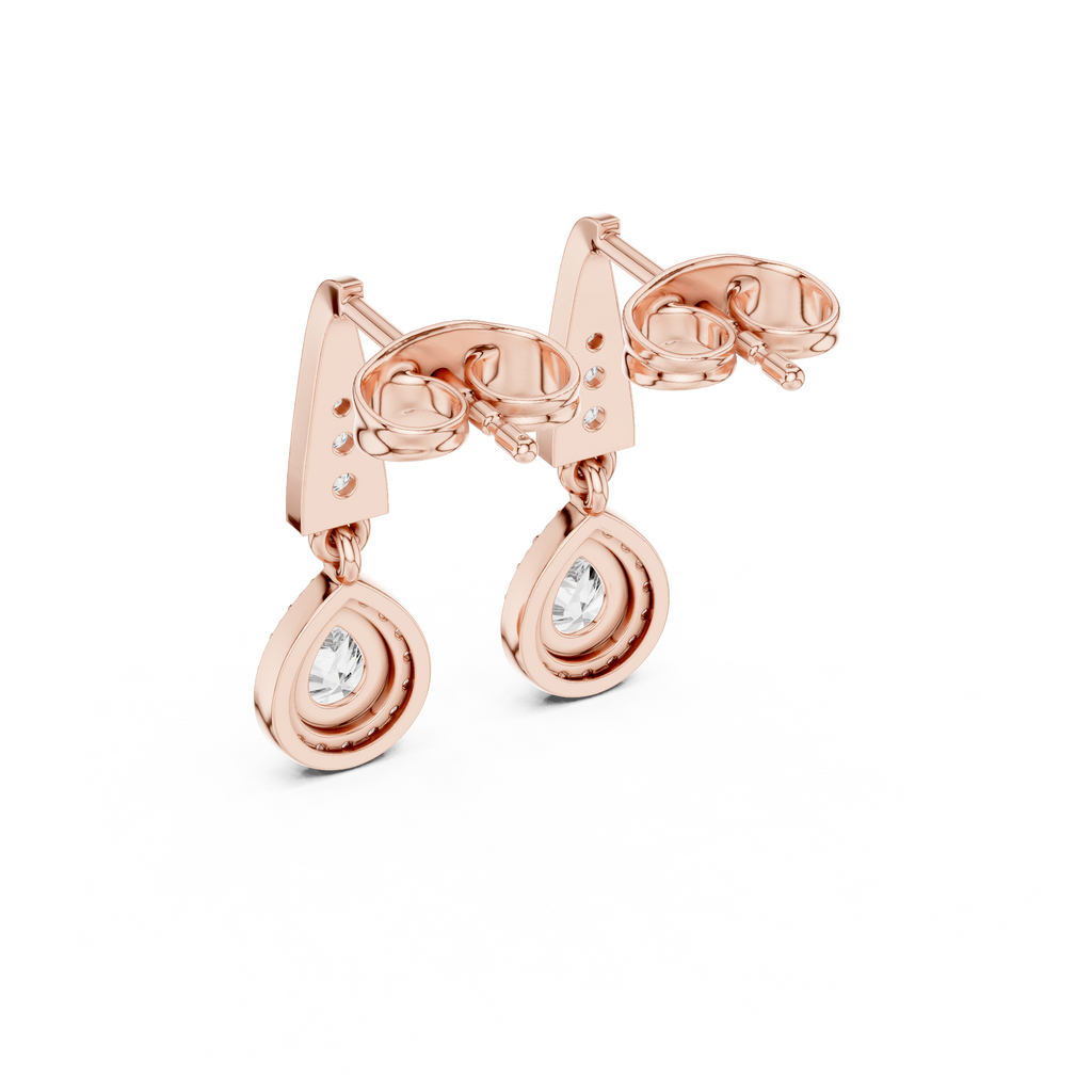 Aurevia Teardrop Lab-Grown Diamond Drop Earrings