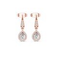 Aurevia Teardrop Lab-Grown Diamond Drop Earrings