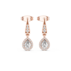 Aurevia Teardrop Lab-Grown Diamond Drop Earrings