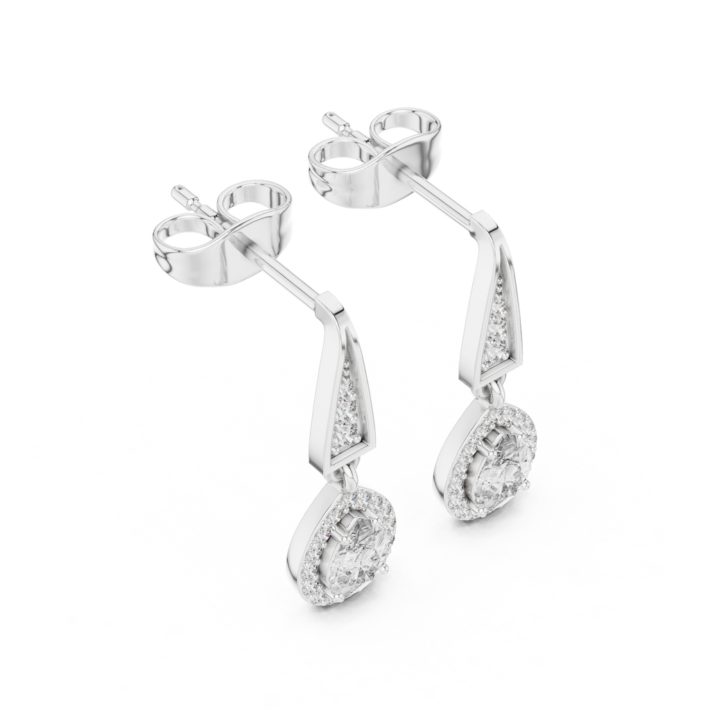 Aurevia Teardrop Lab-Grown Diamond Drop Earrings