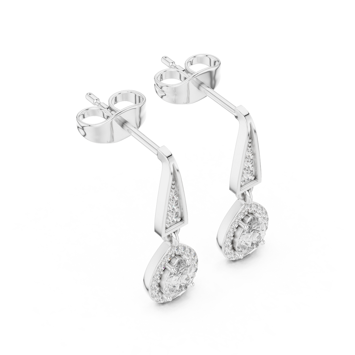 Aurevia Teardrop Lab-Grown Diamond Drop Earrings