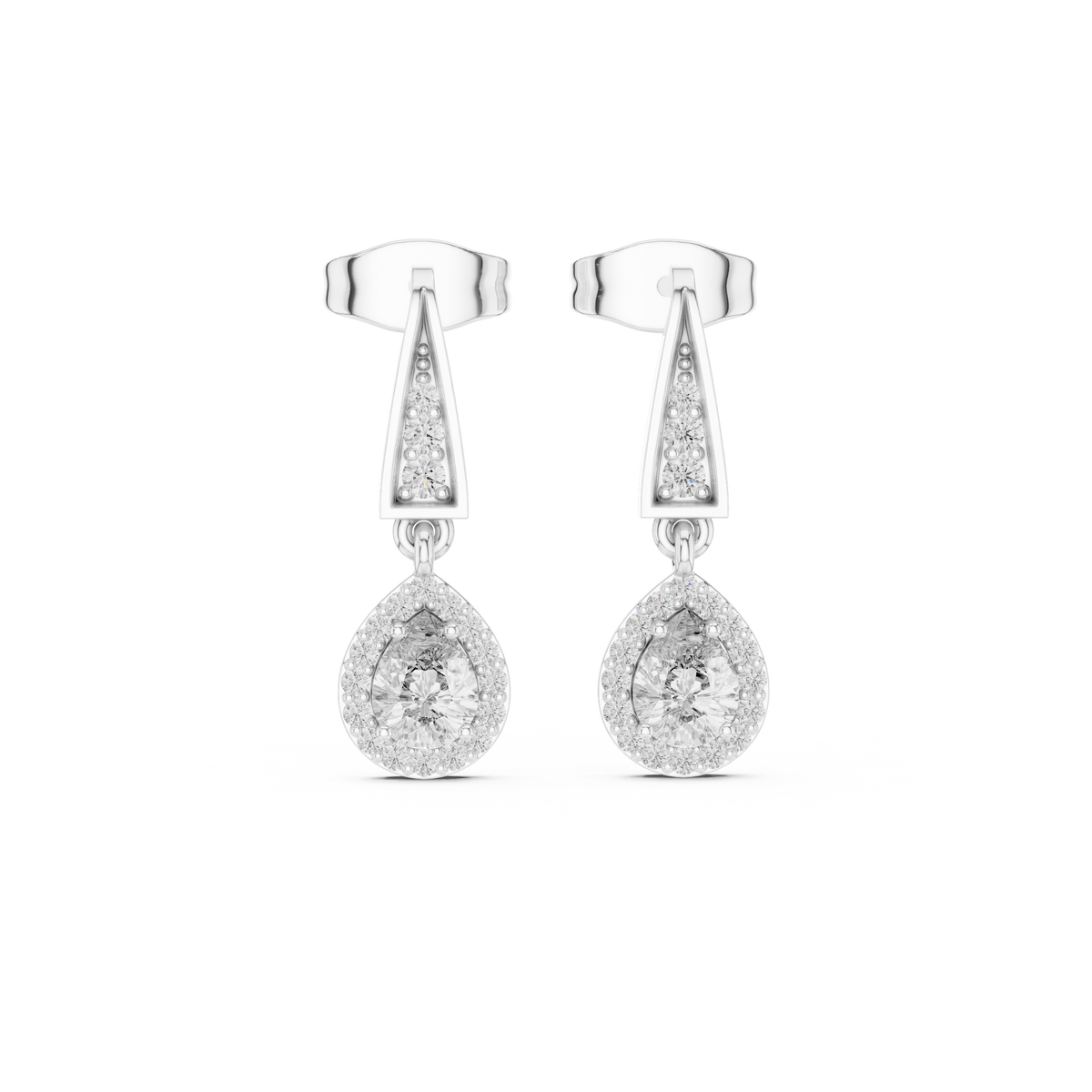 Aurevia Teardrop Lab-Grown Diamond Drop Earrings