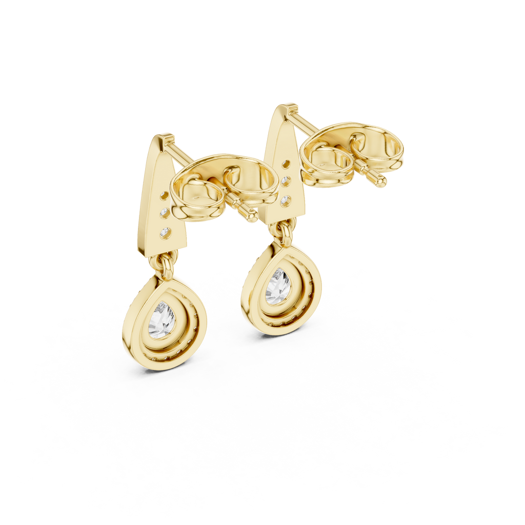 Aurevia Teardrop Lab-Grown Diamond Drop Earrings