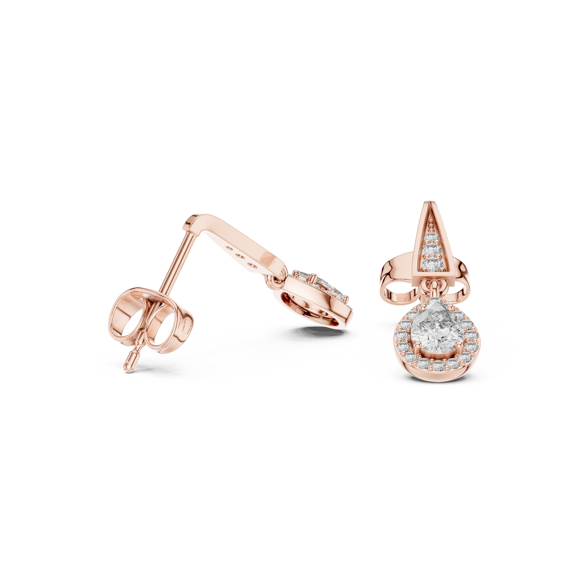 Aurevia Teardrop Lab-Grown Diamond Drop Earrings