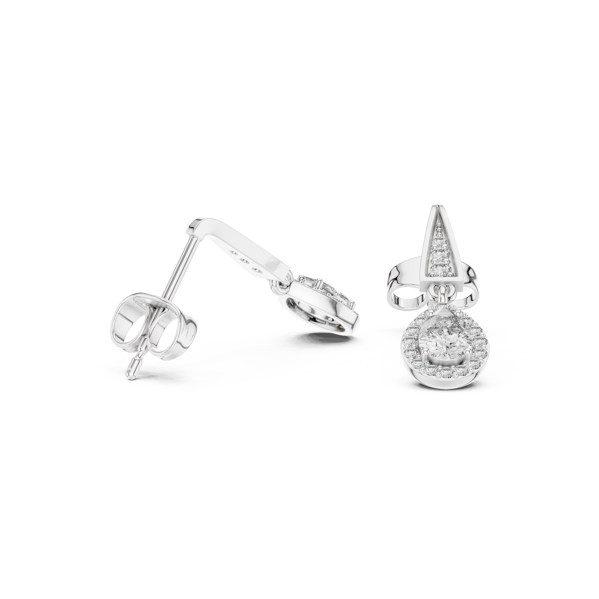 Aurevia Teardrop Lab-Grown Diamond Drop Earrings