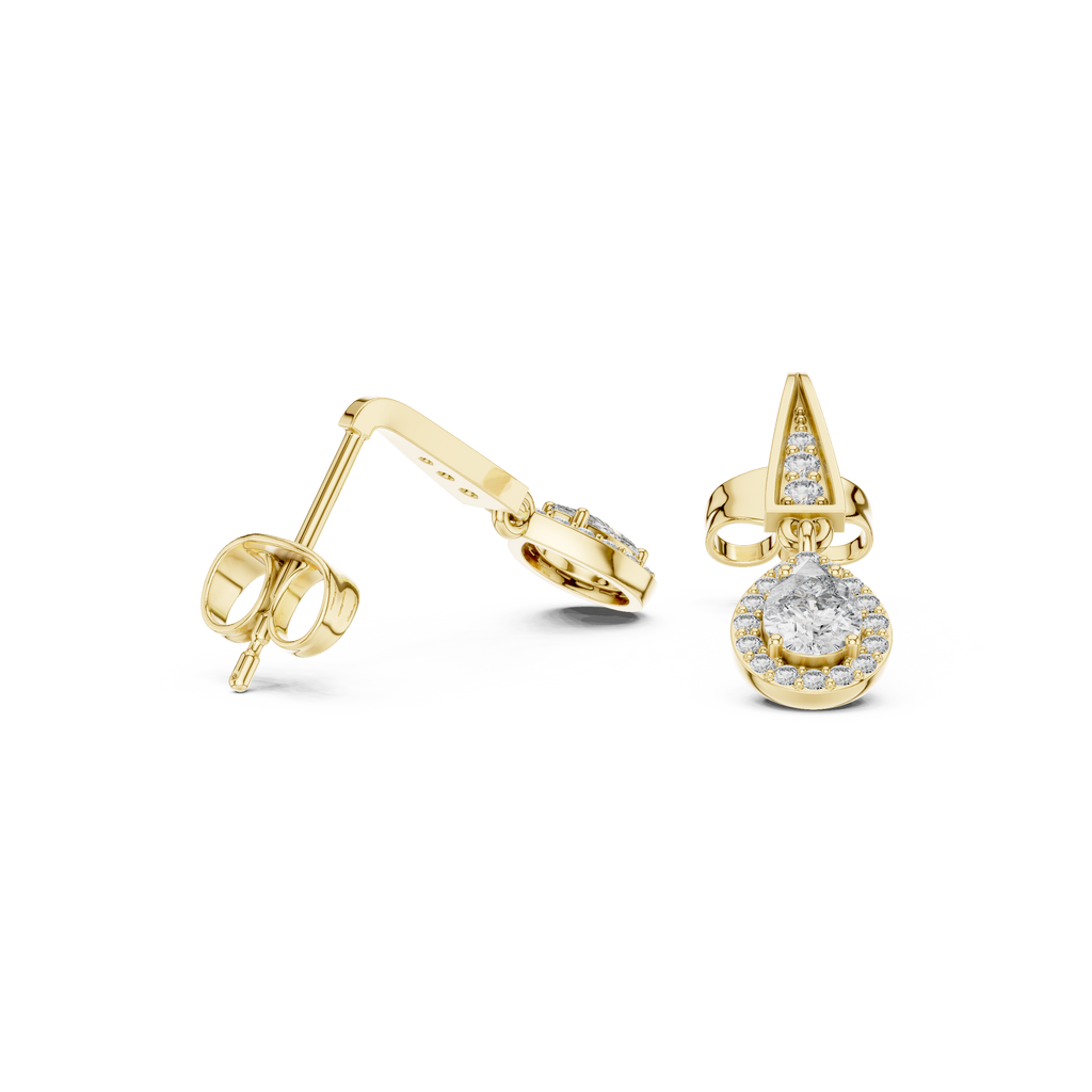 Aurevia Teardrop Lab-Grown Diamond Drop Earrings