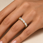 Thalia Oval Cut Lab Grown Diamond Solitaire Ring.