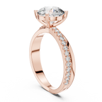 Calista Halo Solitaire Lab Grown Diamond Ring.