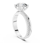 Calista Halo Solitaire Lab Grown Diamond Ring.