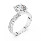 Calista Halo Solitaire Lab Grown Diamond Ring.