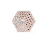 Elara Hexagon Pavé Lab Grown Diamond Pendant Necklace