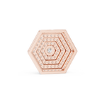 Elara Hexagon Pavé Lab Grown Diamond Pendant Necklace
