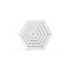Elara Hexagon Pavé Lab Grown Diamond Pendant Necklace