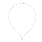 Celestine Crescent Pavé Lab Grown Diamond Pendant