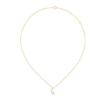 Celestine Crescent Pavé Lab Grown Diamond Pendant