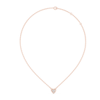 Amelia Heart Pavé Lab Grown Diamond Pendant Necklace.