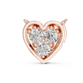 Amelia Heart Pavé Lab Grown Diamond Pendant Necklace.