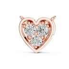 Amelia Heart Pavé Lab Grown Diamond Pendant Necklace.