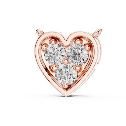 Romantische Herz-Diamant-Halskette
