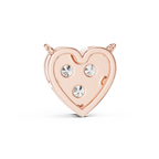 Amelia Heart Pavé Lab Grown Diamond Pendant Necklace.