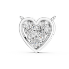 Amelia Heart Pavé Lab Grown Diamond Pendant Necklace.