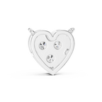 Amelia Heart Pavé Lab Grown Diamond Pendant Necklace.