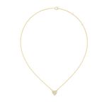 Amelia Heart Pavé Lab Grown Diamond Pendant Necklace.