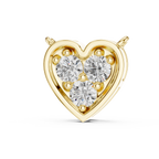 Amelia Heart Pavé Lab Grown Diamond Pendant Necklace.