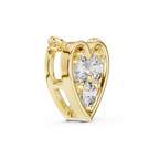 Amelia Heart Pavé Lab Grown Diamond Pendant Necklace.