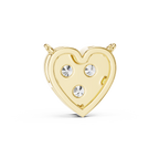 Amelia Heart Pavé Lab Grown Diamond Pendant Necklace.