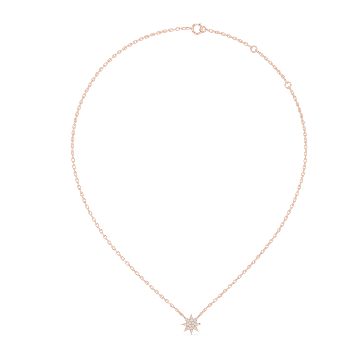 Celestara Eight-Point Star Lab Grown Diamond Pendant