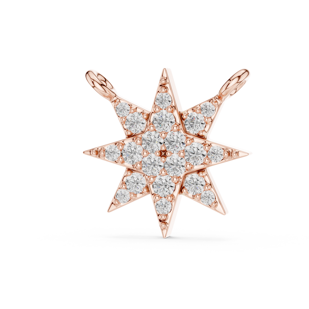 Celestara Eight-Point Star Lab Grown Diamond Pendant