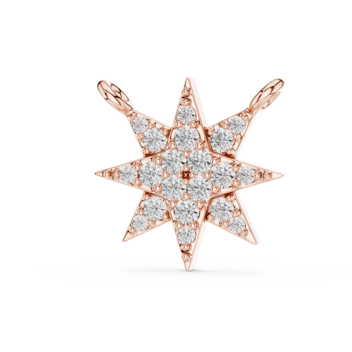 Celestara Eight-Point Star Lab Grown Diamond Pendant