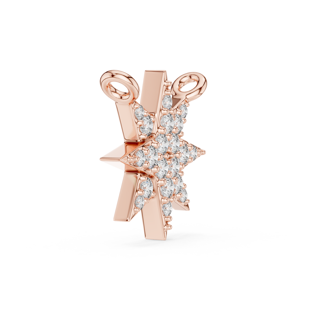 Celestara Eight-Point Star Lab Grown Diamond Pendant