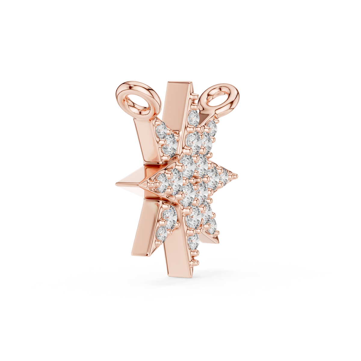 Celestara Eight-Point Star Lab Grown Diamond Pendant