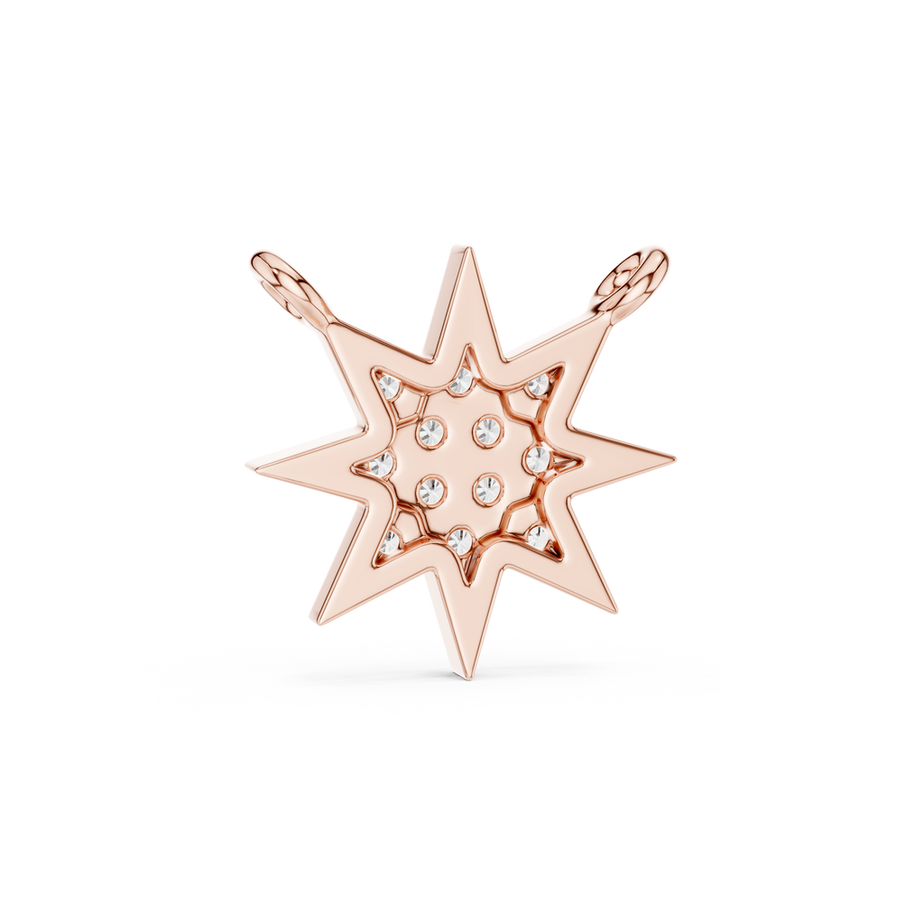 Celestara Eight-Point Star Lab Grown Diamond Pendant